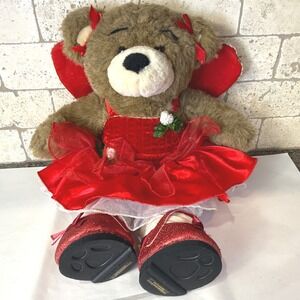 Build-A-Bear Workshop Teddy Bear Plush Valentine Red Dress Outfit